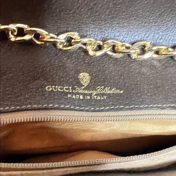 Gucci Tan and Gold Clutch Bag - Picture 6 of 11